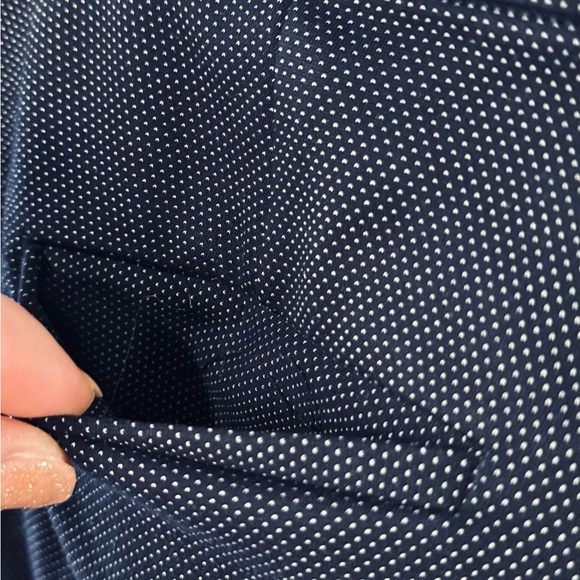 Liverpool Kelsey Trouser Stretch Knit Pants Navy Pin Dot Textured SZ 12/31 NEW! - Picture 8 of 16